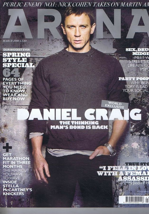 ARENA UK magazine side cover  March 2008