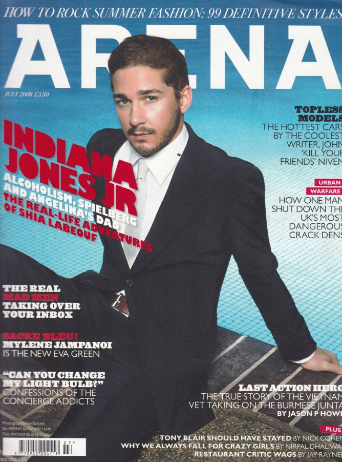 ARENA UK magazine side cover  July 2008