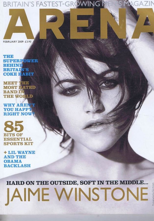 ARENA UK magazine side cover  February 2009