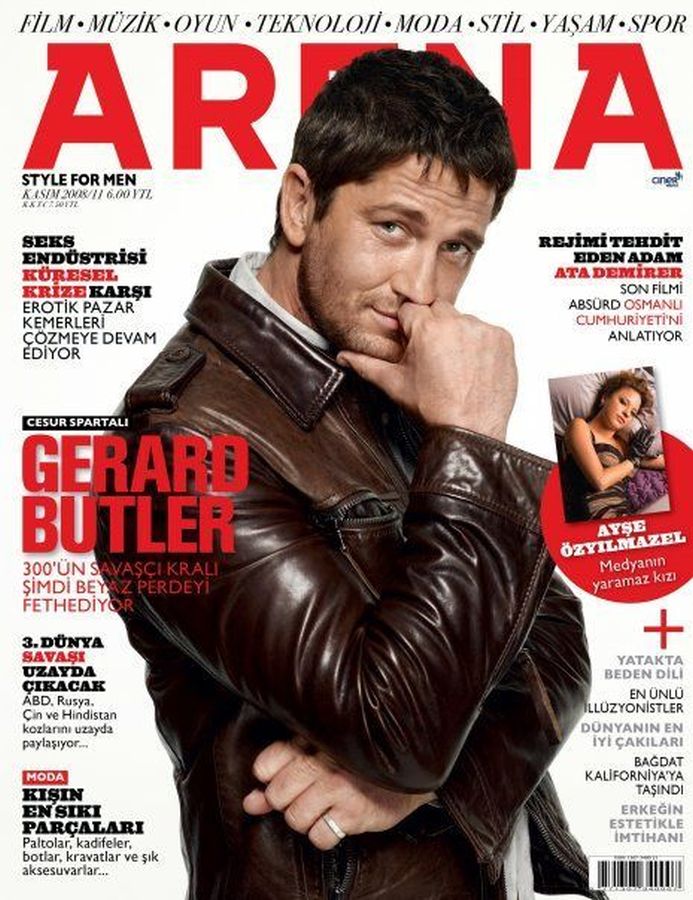 ARENA TURKEY magazine side cover  November 2008