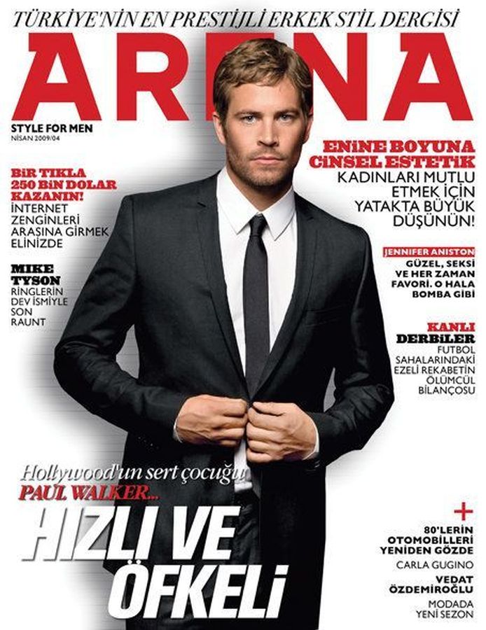 ARENA TURKEY magazine side cover  April 2009