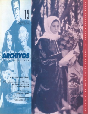 ARCHIVOS DE LA FILMOTECA magazine side cover Issue 19 February 1995