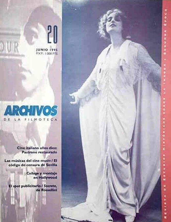 ARCHIVOS DE LA FILMOTECA magazine side cover Issue 20 June 1995