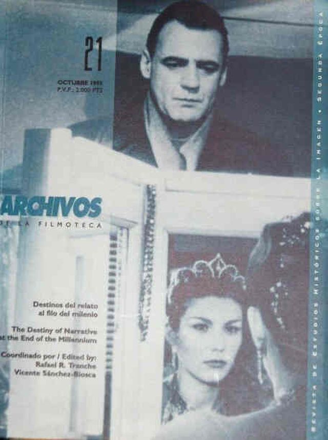 ARCHIVOS DE LA FILMOTECA magazine side cover Issue 21  October 1995