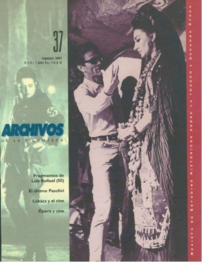 ARCHIVOS DE LA FILMOTECA magazine side cover Issue 37 February 2001