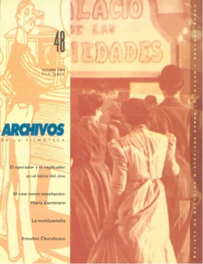 ARCHIVOS DE LA FILMOTECA magazine side cover Issue 48 October 2004