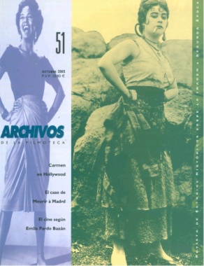 ARCHIVOS DE LA FILMOTECA magazine side cover Issue 51 October 2005
