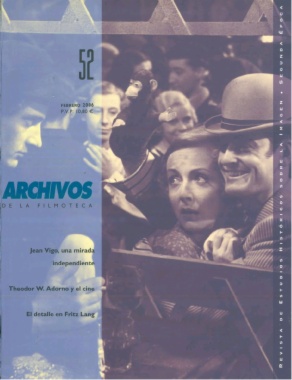 ARCHIVOS DE LA FILMOTECA magazine side cover Issue 52 February 2006