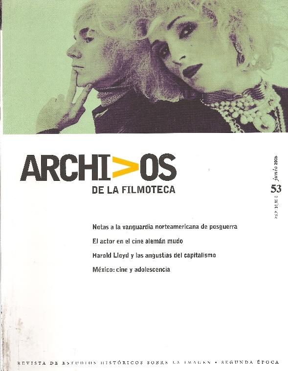 ARCHIVOS DE LA FILMOTECA magazine side cover Issue 53 June 2006