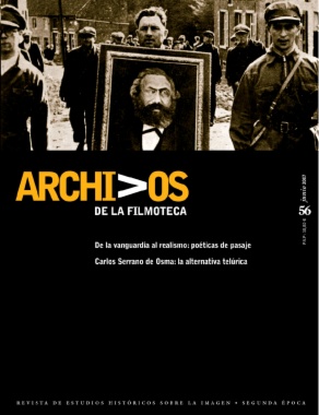 ARCHIVOS DE LA FILMOTECA magazine side cover Issue 56 June 2007