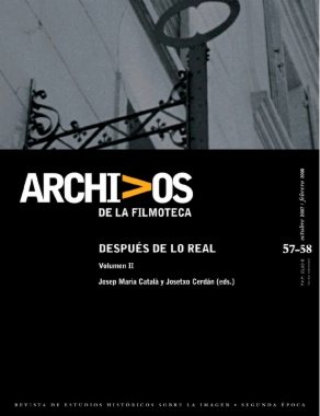 ARCHIVOS DE LA FILMOTECA magazine side cover Issue 57/58  Vol #2 October 2007