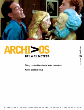 ARCHIVOS DE LA FILMOTECA magazine side cover Issue 59 June 2008