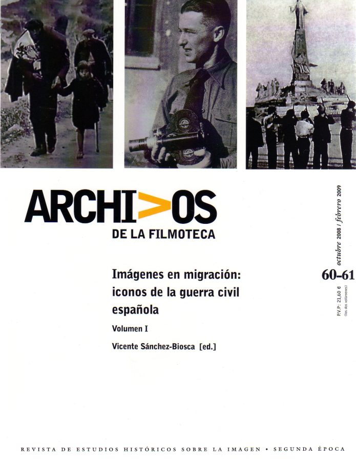ARCHIVOS DE LA FILMOTECA magazine side cover Issue 60/61  Vol #1 October 2008