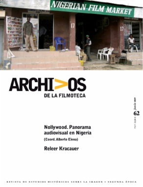 ARCHIVOS DE LA FILMOTECA magazine side cover Issue 62 June 2009