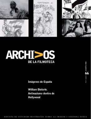 ARCHIVOS DE LA FILMOTECA magazine side cover Issue 66 October 2010