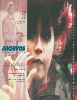 ARCHIVOS DE LA FILMOTECA magazine side cover Issue 30 October 1998
