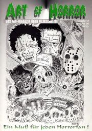 ART OF HORROR magazine side cover Issue 12 June 1995