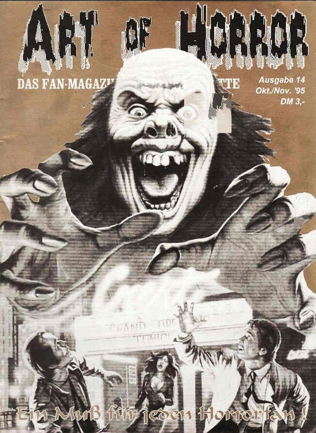ART OF HORROR magazine side cover Issue 14 October 1995