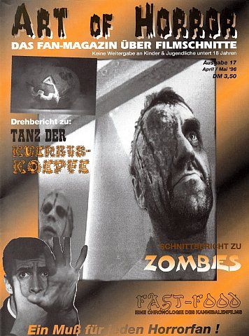 ART OF HORROR magazine side cover Issue 17 April 1996