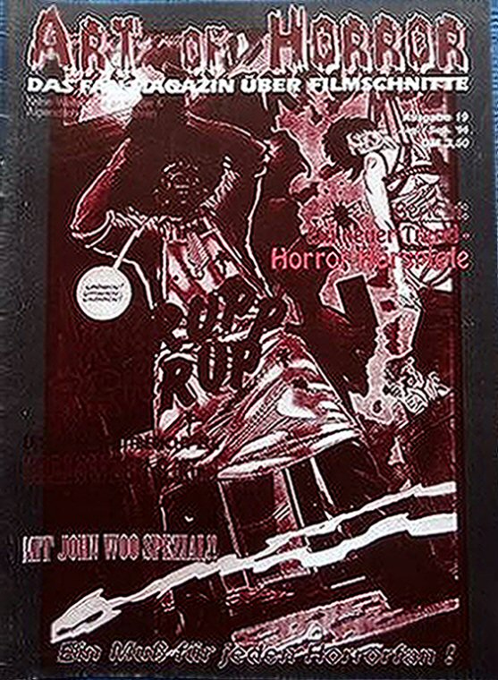 ART OF HORROR magazine side cover Issue 19 August 1996