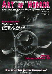 ART OF HORROR magazine side cover Issue 22 February 1997