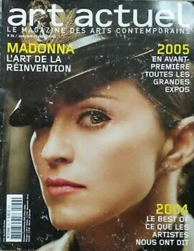 ART ACTUEL magazine side cover Issue 36  January/February 2005