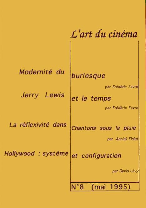 ART DU CINEMA | L magazine side cover Issue 8 May 1995