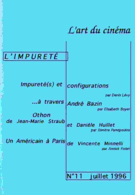 ART DU CINEMA | L magazine side cover Issue 11 July 1996