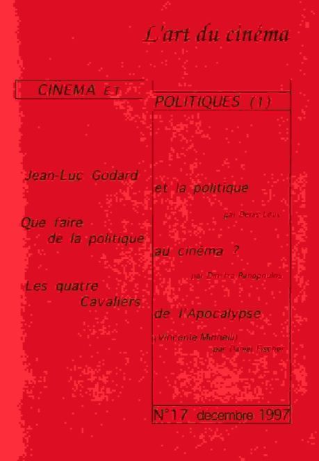 ART DU CINEMA | L magazine side cover Issue 17 December 1997