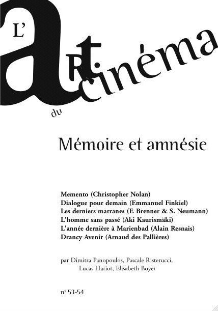 ART DU CINEMA | L magazine side cover Issue 53/54  2007