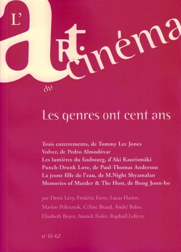 ART DU CINEMA | L magazine side cover Issue 61/62 June 2009