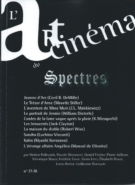 ART DU CINEMA | L magazine side cover Issue 77/78 December 2012