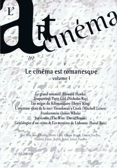 ART DU CINEMA | L magazine side cover Issue 87/88/89  2015