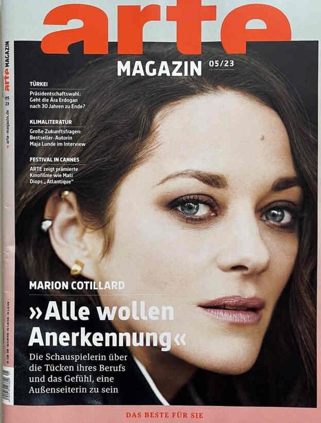 ARTE MAGAZIN magazine side cover  May 2023