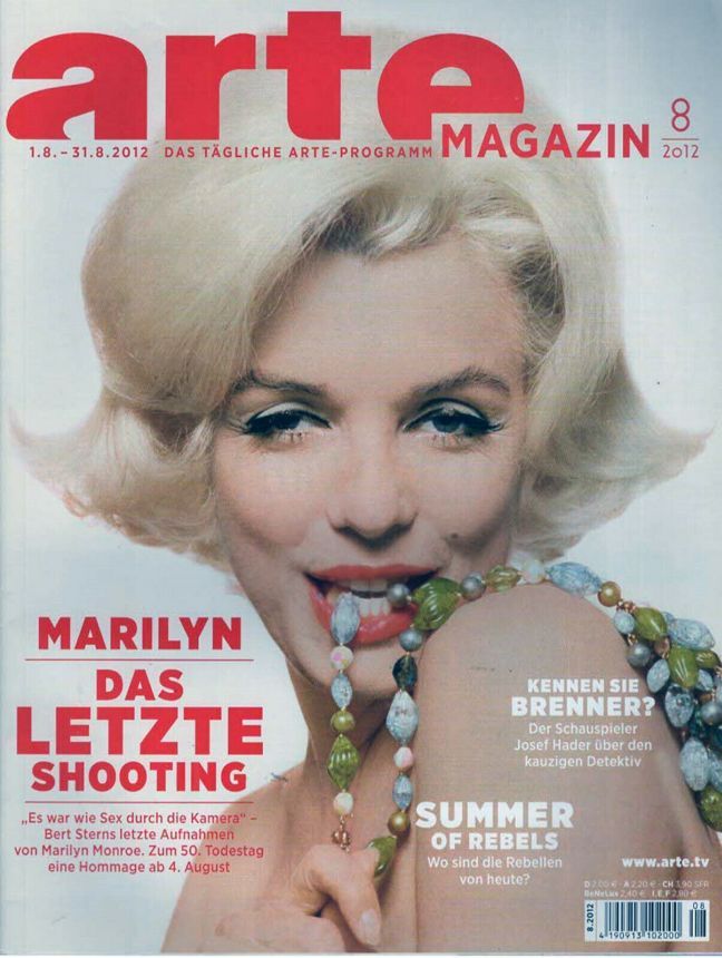 ARTE MAGAZIN magazine side cover  August 2012