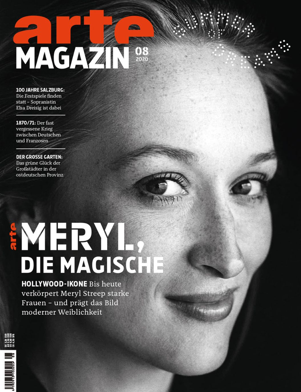 ARTE MAGAZIN magazine side cover  August 2020