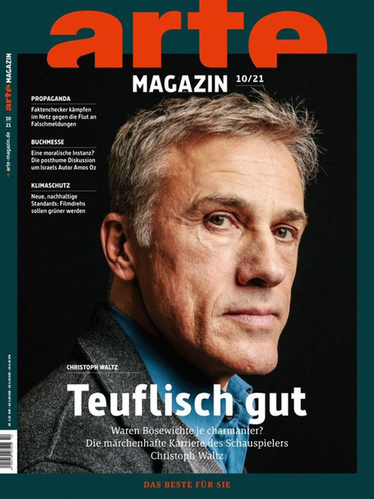 ARTE MAGAZIN magazine side cover  October 2021