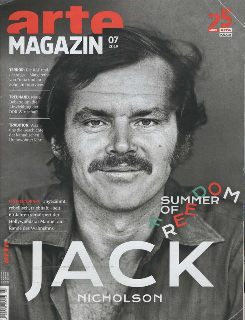 ARTE MAGAZIN magazine side cover  July 2019