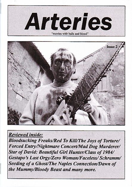 ARTERIES magazine side cover Issue 2 Summer 2000