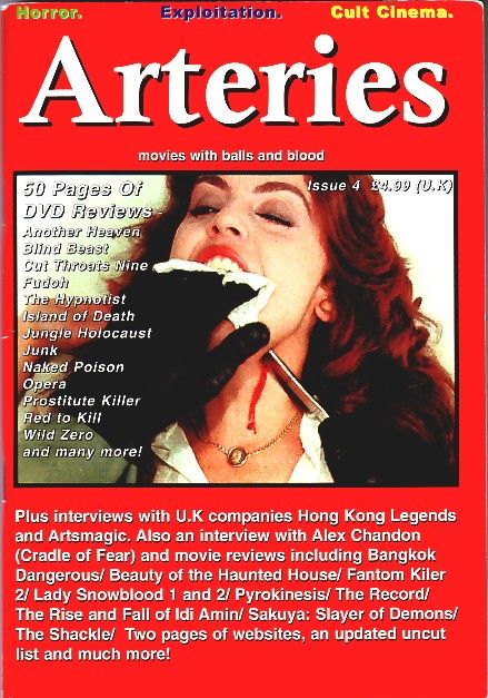 ARTERIES magazine side cover Issue 4  2002