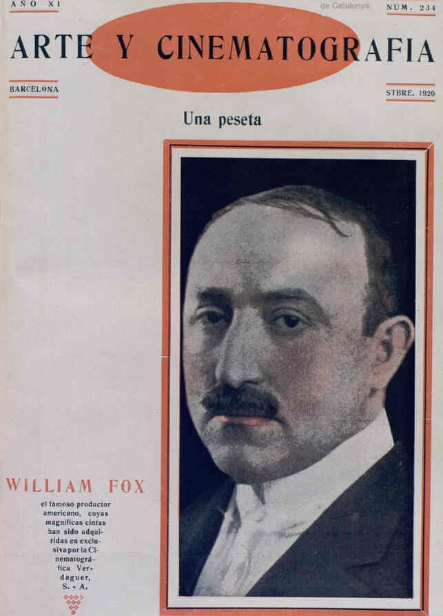 ARTE Y CINEMATOGRAFIA magazine side cover Issue 234 September 1920