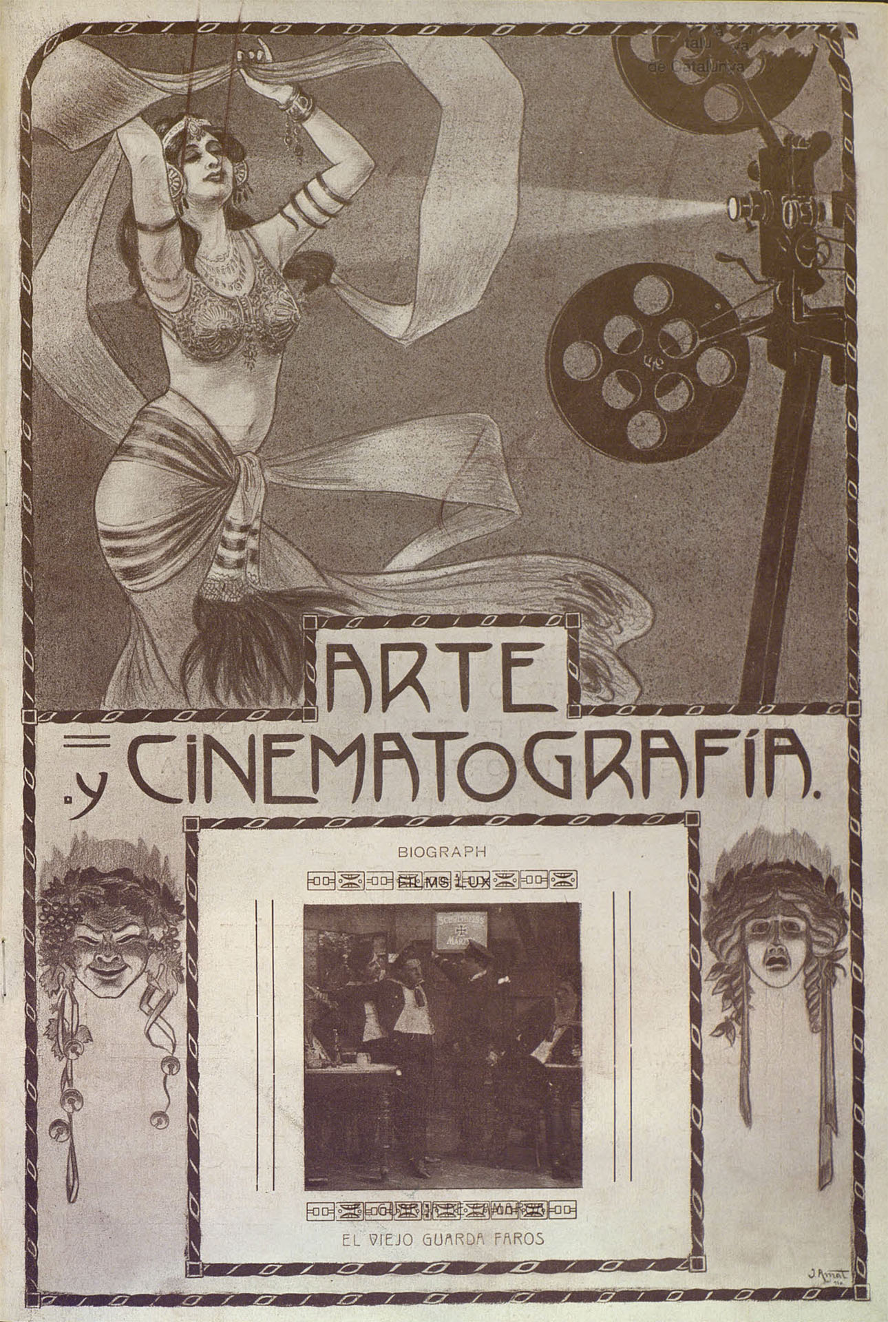 ARTE Y CINEMATOGRAFIA magazine side cover Issue 5 25 November 1910