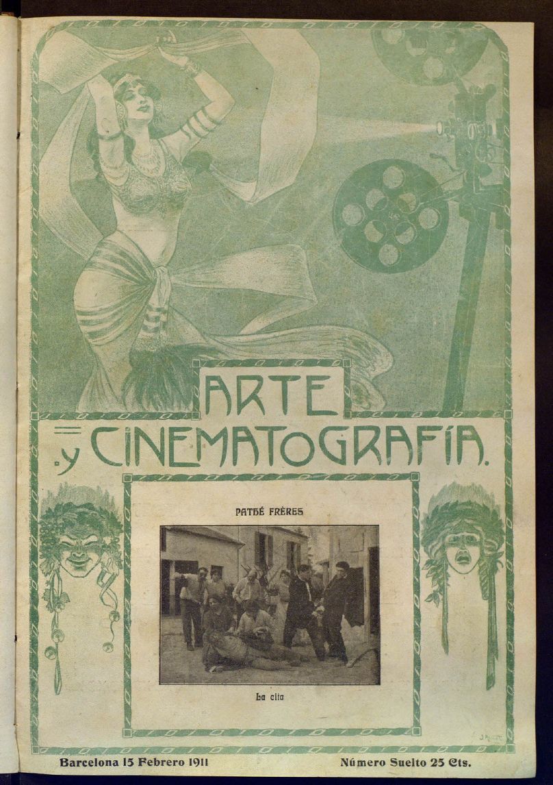 ARTE Y CINEMATOGRAFIA magazine side cover Issue 10 15 February 1911