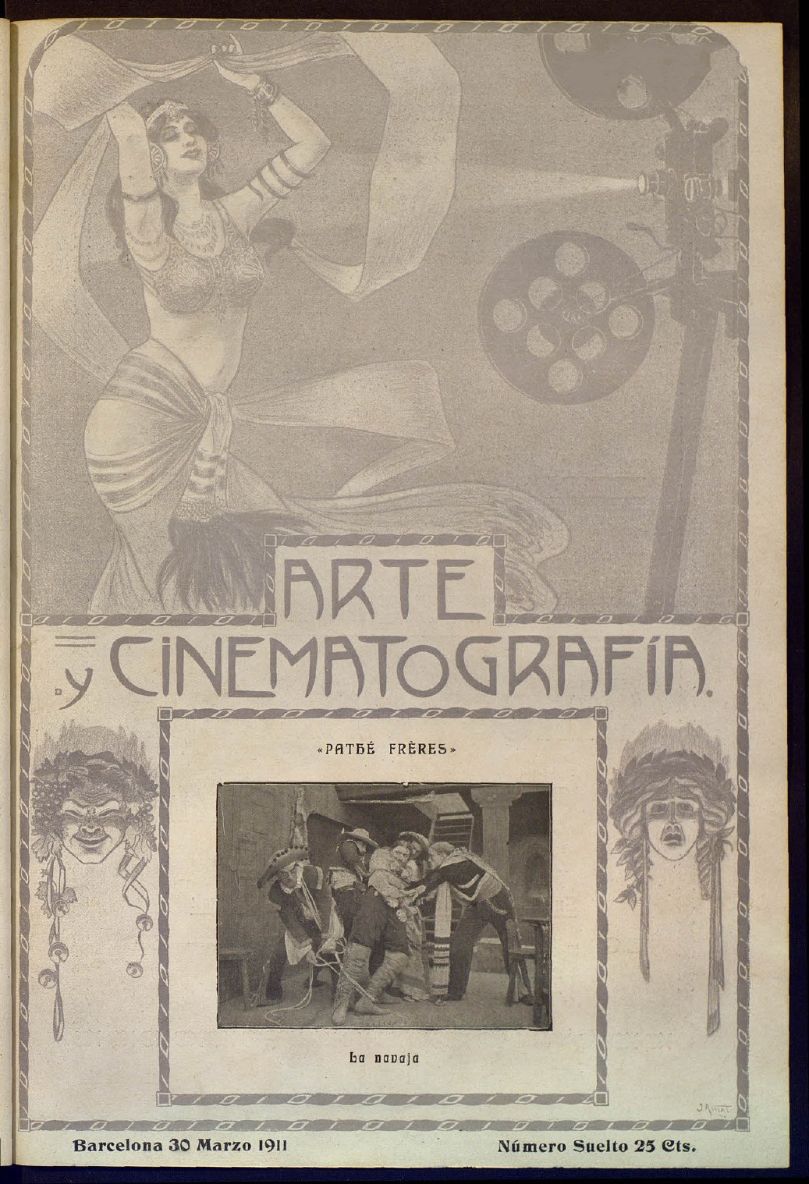 ARTE Y CINEMATOGRAFIA magazine side cover Issue 13 30 March 1911
