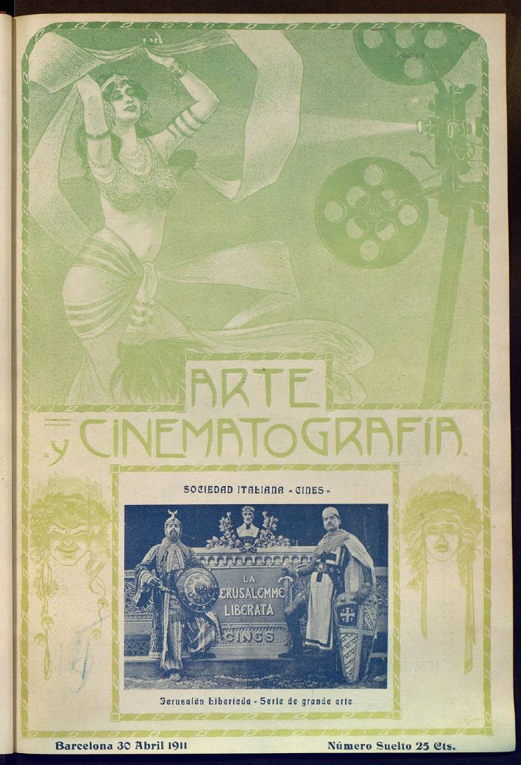 ARTE Y CINEMATOGRAFIA magazine side cover Issue 15 30 April 1911