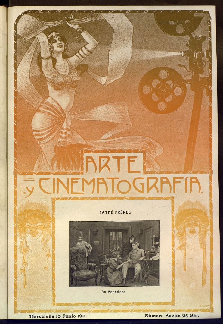 ARTE Y CINEMATOGRAFIA magazine side cover Issue 18 15 June 1911