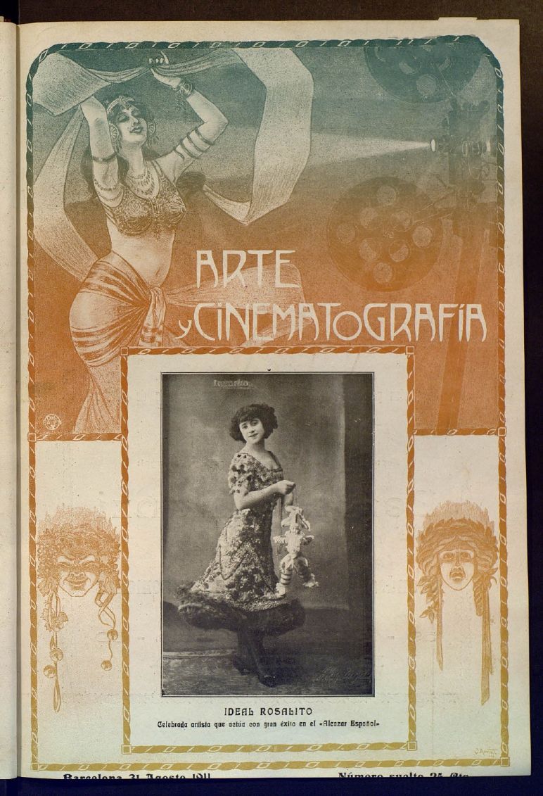 ARTE Y CINEMATOGRAFIA magazine side cover Issue 23 30 August 1911