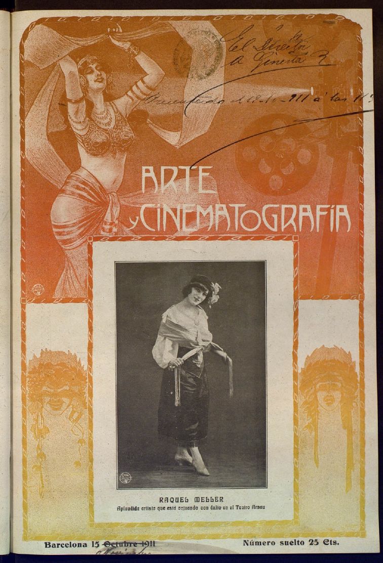 ARTE Y CINEMATOGRAFIA magazine side cover Issue 26 15 October 1911