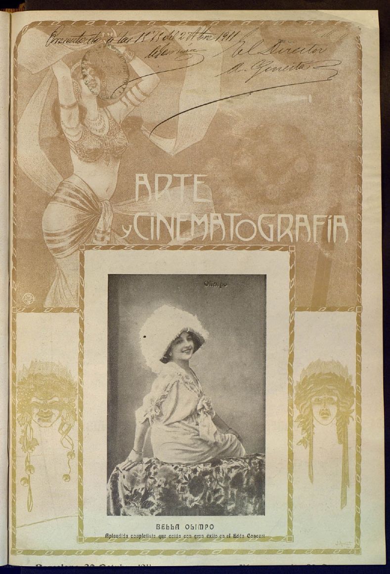 ARTE Y CINEMATOGRAFIA magazine side cover Issue 27 30 October 1911