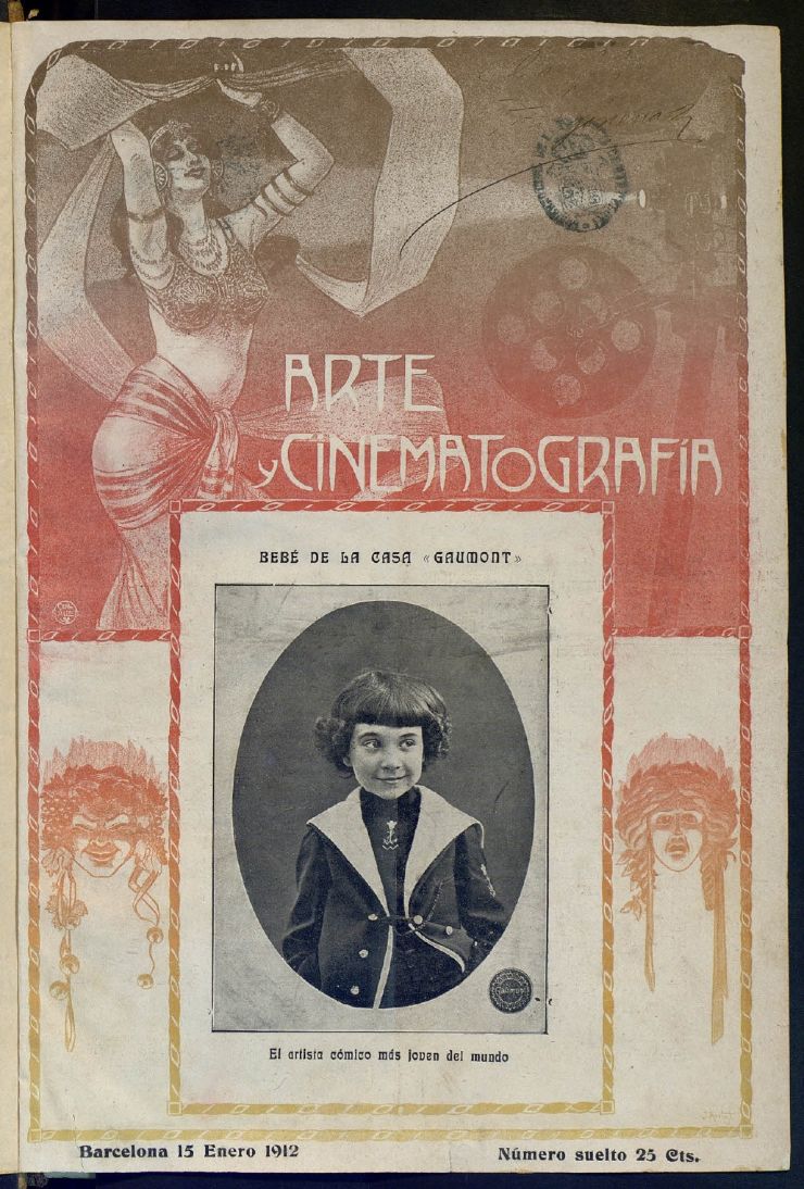 ARTE Y CINEMATOGRAFIA magazine side cover Issue 32 15 January 1912